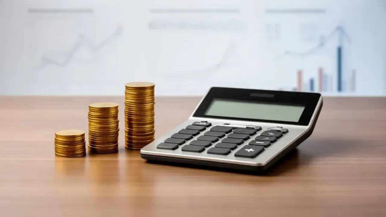 15 brutto ile to netto? Praktyczne wyliczenia i zasady rozliczeń Kalkulator finansowy z monetami i dokumentem wynagrodzenia ilustrujący temat 15 brutto ile to netto.
