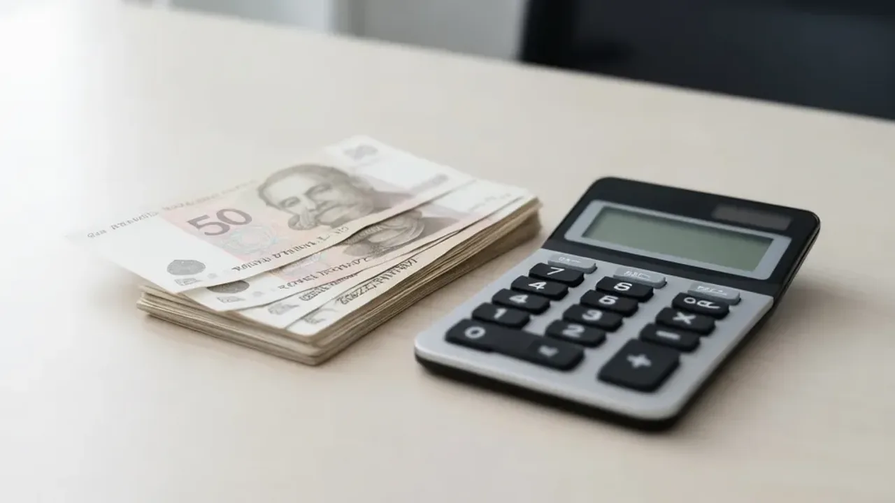 6944 brutto ile to netto? Praktyczne wyliczenia wynagrodzenia w 2025 roku Kalkulator finansowy obliczający 6944 brutto ile to netto na profesjonalnym biurku.