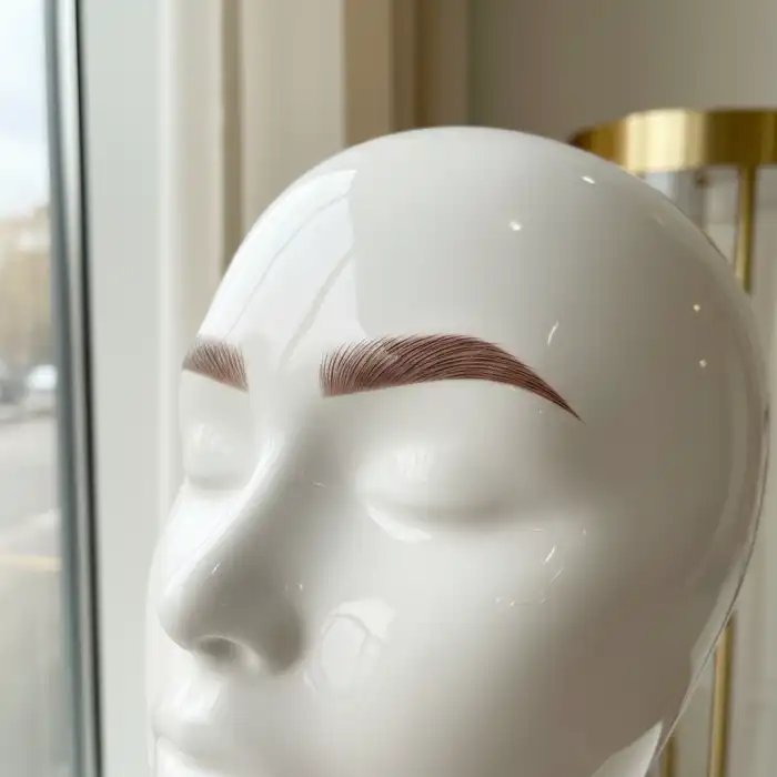 Co daje laminacja brwi? Czym polega zabieg i co musisz o niej wiedzieć Profesjonalnie wymodelowane brwi po zabiegu, który pokazuje co daje laminacja brwi.