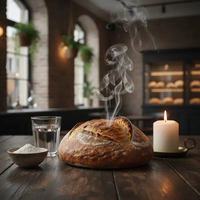 Żywioły Warszawa: Żywioły Bread, Bistro i Restauracja na Chmielnej Świeże rzemieślnicze pieczywo w bistro Żywioły Warszawa na drewnianym stole.